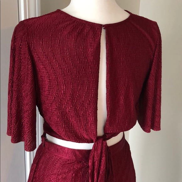 Cranberry Two Piece Jumpsuit - Picture 5 of 8